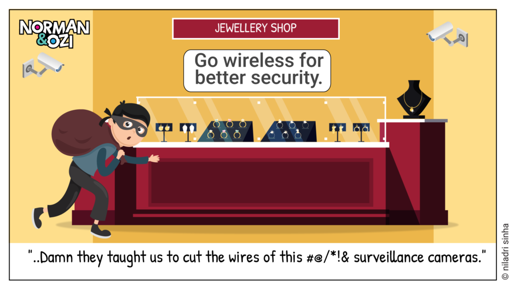 Funny cartoons on security