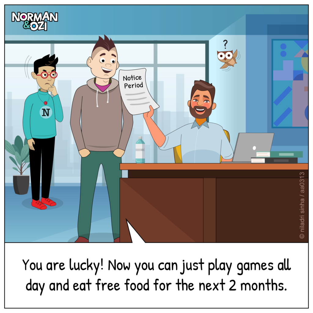 Notice period cartoons