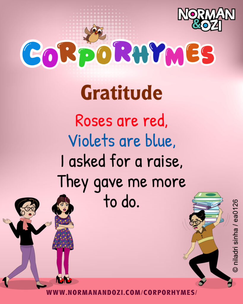 gratitude at workplace - comics and cartoons
