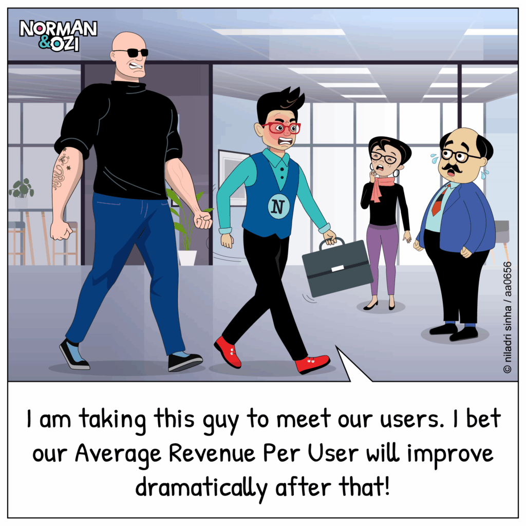 cartoons of generating more users