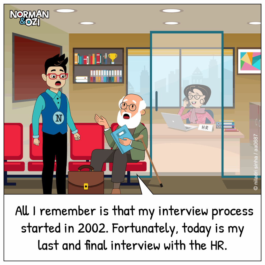 Interview cartoons