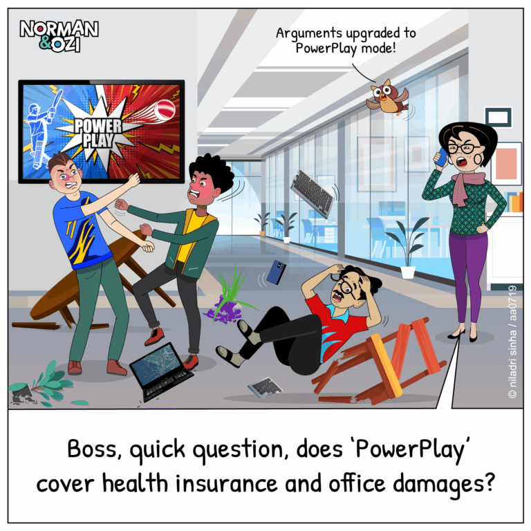 The PowerPlay battle is fierce at work. 💼🥴🔥 - Norman and Ozi
