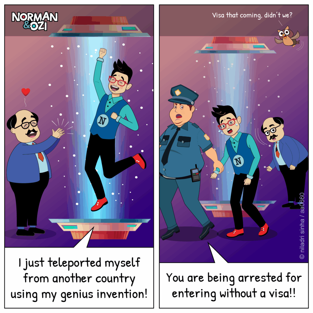 immigiration and visa cartoons