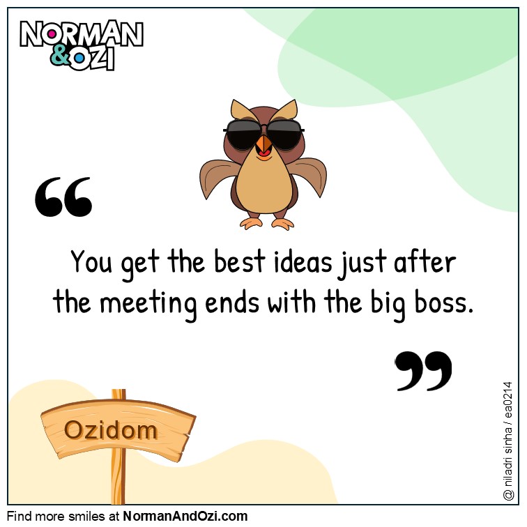 office realities in the meeting end