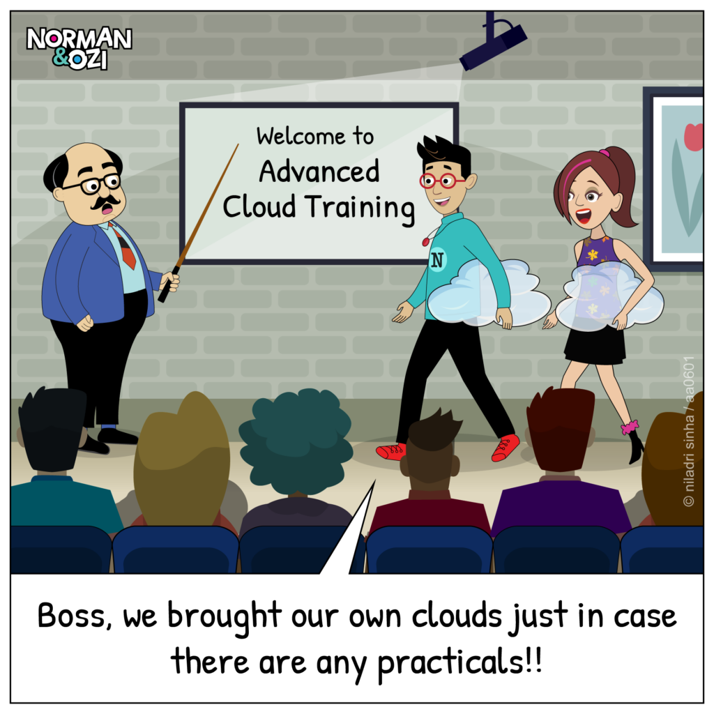 Funny cloud computing cartoons