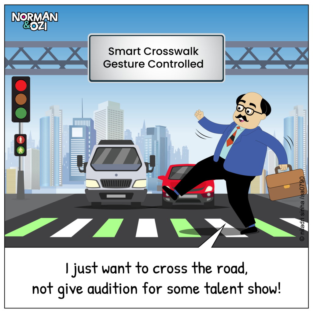 modern traffic control cartoons 