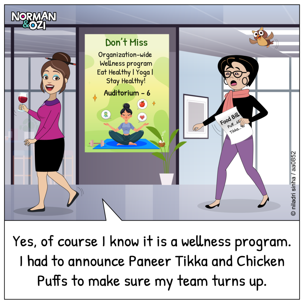 health wellness cartoons 
