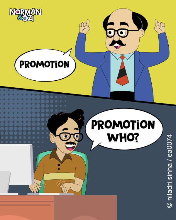 Knock Knock office jokes on Promotions at workplace